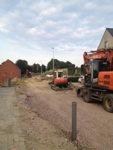 De riolen zijn over de hele lengte aangebracht.